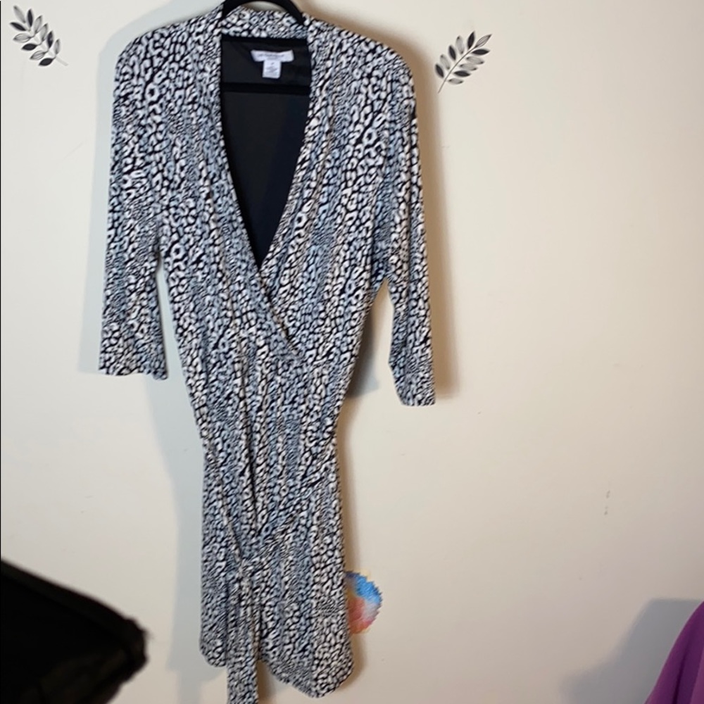 Liz Claiborne woman Dress Black and Print size 1X - Picture 6 of 10